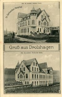 Ansichtskarte des integrierten St.-Josef-Hauses.