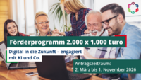 F�rderprogramm 2.000 x 1.000 Euro